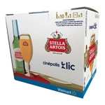 Walmart Super: Cerveza lager Stella Artois 10 botellas de 330 ml c/u + 1 copa + Renta Pelicula en Cinepolis klic