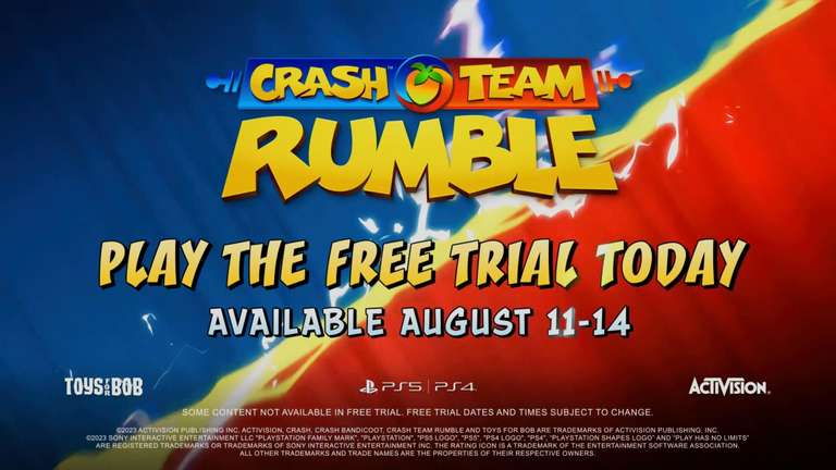 PlayStation: Crash Team Rumble Gratis 11-14 Ago