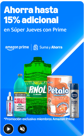 Amazon. 15% de descuento comprando 10 artículos de Suma y Ahorra. Nuevamente disponible.