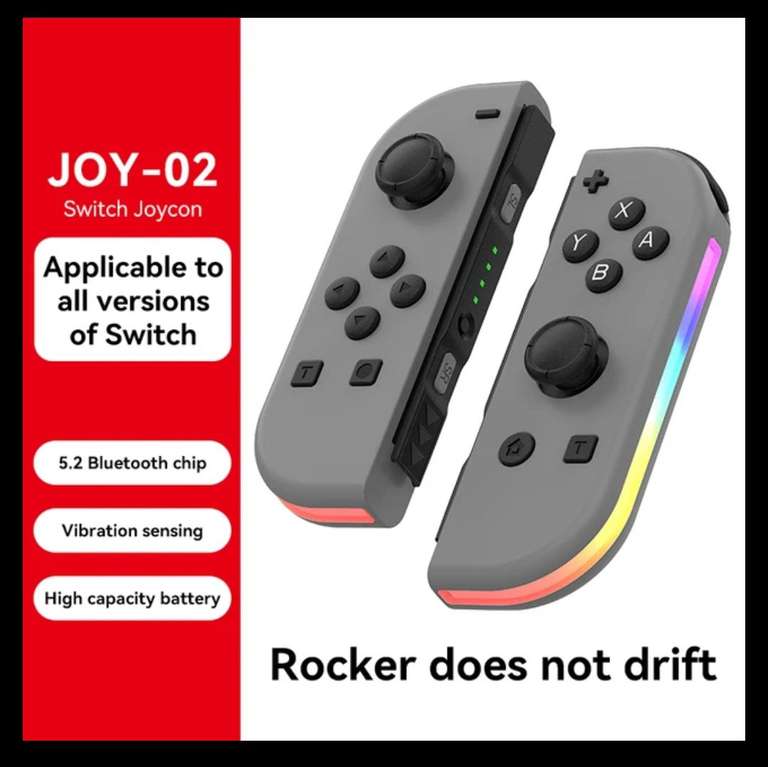 AliExpress: Controles tipo Joy-Con para Nintendo Switch con RGB | Sección SuperOfertas