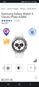 Costco: Samsung Galaxy Watch 4 Classic Plata 42MM y Costco Citibanamex primer compra