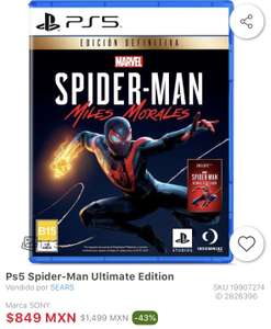 Sears: Spider-Man Ultimate Edition PS5
