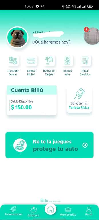 BILLU - TARJETA DE DEBITO ABRE TU CUENTA Y RECIBE $150 DE REGALO