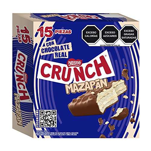Amazon Crunch Chocolate Relleno de Mazapán 15 pz de 13 gr- gratis envío prime