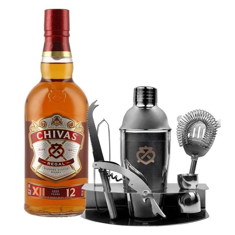 Bodegas Alianza: Whisky Chivas Regal 12Años 750 ml c/ Shaker de regalo