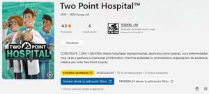Two Point Hospital para PC en app de XBOX