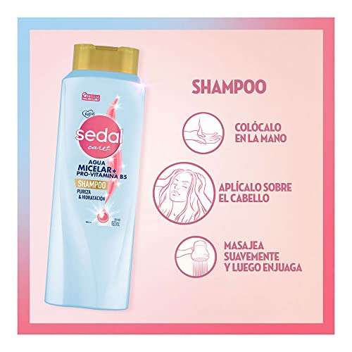 Amazon: Shampoo Sedal Care + Tratamiento Acondicionador Hidramicelar Pro Vitamina B5.