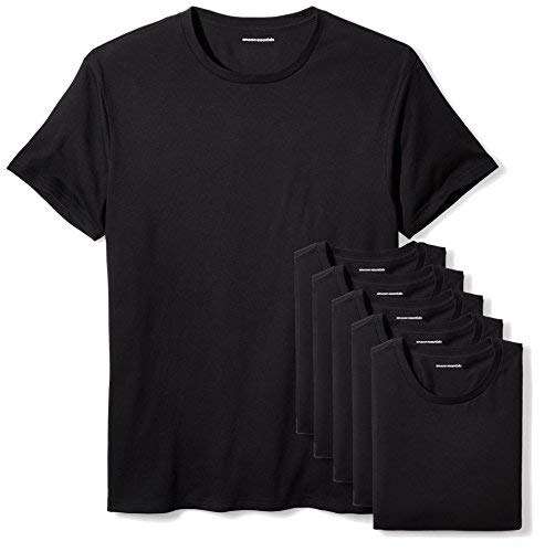 Amazon Essentials - Camiseta de cuello redondo para hombre, paquete de 6 x-chico