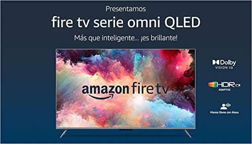Amazon: Televisión inteligente Amazon Fire TV Serie Omni QLED de 65" en 4K UHD con Dolby Vision IQ