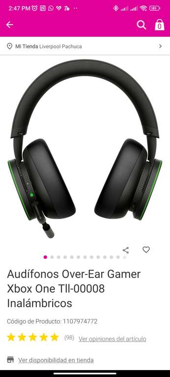 Liverpool: Audífonos Over-Ear Gamer Xbox One Tll-00008 Inalámbricos