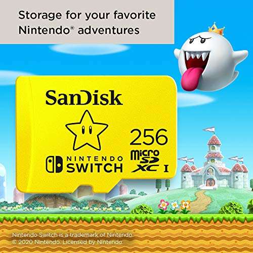 Amazon | SanDisk 256GB MicroSD Nintendo Switch