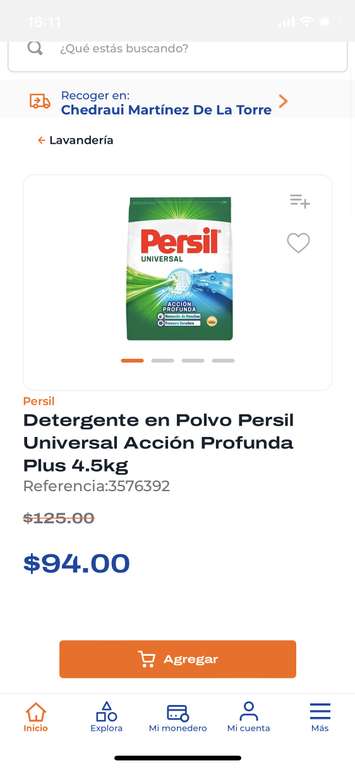 Chedraui: Detergente en polvo persil 4.5 kg