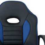 Amazon: Tedge Racing Silla Gamer Negra con Azul Gaming Cómoda Altura Regulable