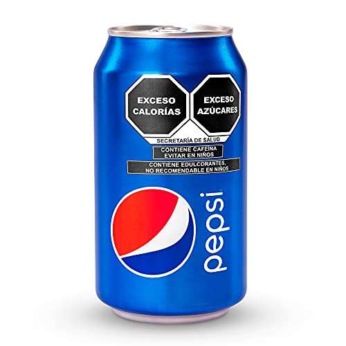 Amazon: planea y ahorra Pepsi Cola Refresco de Lata de 355 mililitros. Paquete de 24 latas ($9.33 cada lata)
