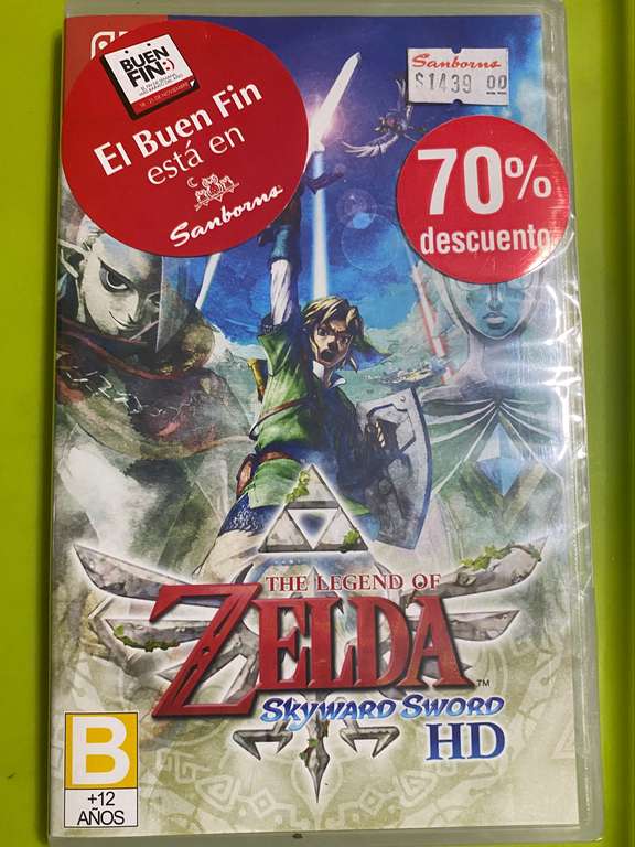 Sanborns The Legend of Zelda Skyward Sword, Nintendo Switch