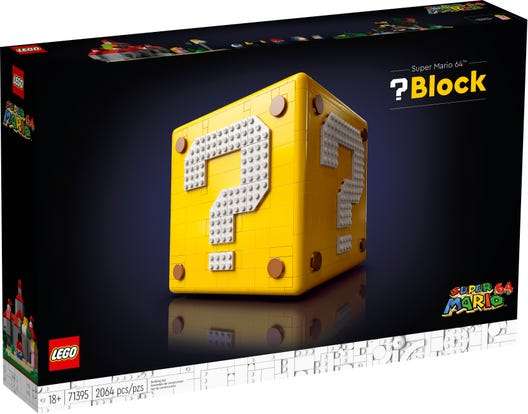 Tienda Oficial LEGO en Mercado Libre: Bloque de Interrogación Super Mario 64 con cupón MASTER10