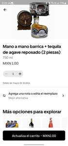 Uber Eats: Chedraui - Tequila de agave reposado