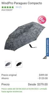 Costco: Paraguas WindPro Compacto