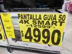 Pantalla Ghia 50" Smart TV 4k UHD Soriana Outlet Tj Carrousel
