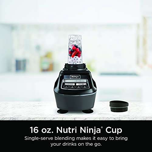 Amazon: Ninja BL770AMZ Mega Kitchen System, jarra de 78 onzas, procesador de alimentos de 8 tazas, taza de una sola porción, 1500 W, negro