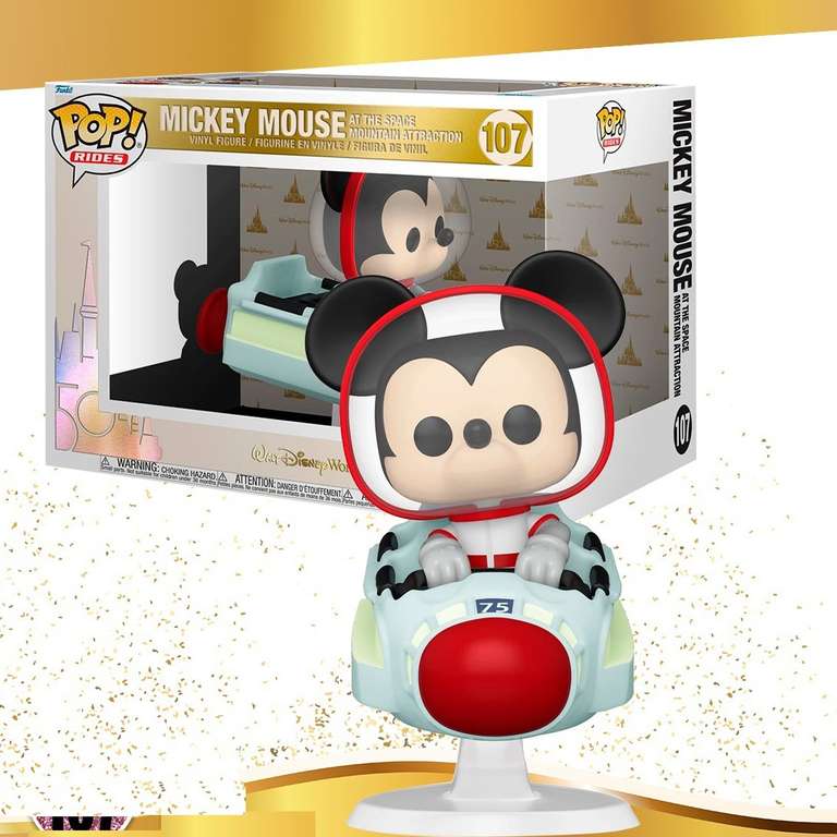 Amazon: Funko Pop! Ride Super Deluxe Disney: Walt Disney World 50th - Space Mountain with Mickey Mouse