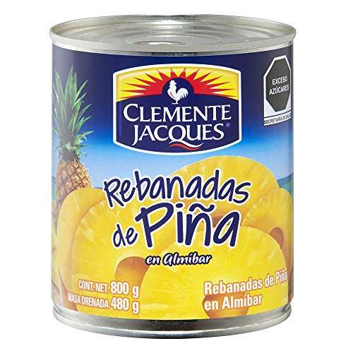 Amazon: Lata Clemente Jacques Rebanadas de Piña 800 gramos | Envío gratis con Prime