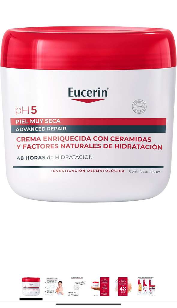 Amazon Eucerin Advanced Repair Crema Corpoeral Intensiva Ph5 450 Ml