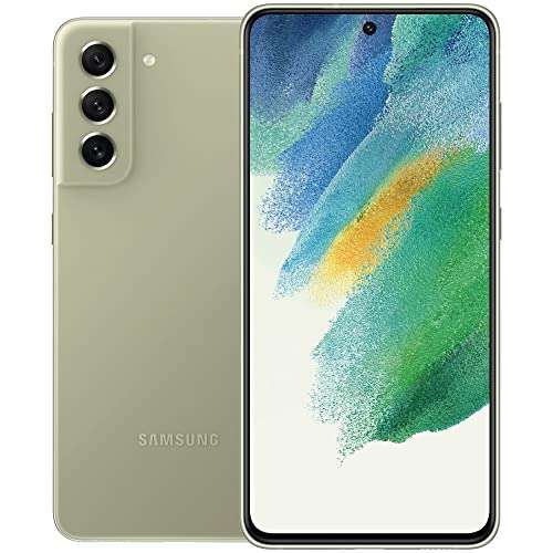 Amazon: Samsung Galaxy S21 FE desbloqueado de fábrica,120 Hz 6 GB RAM, Qualcomm SM8350 (verde oliva) (reacondicionado)