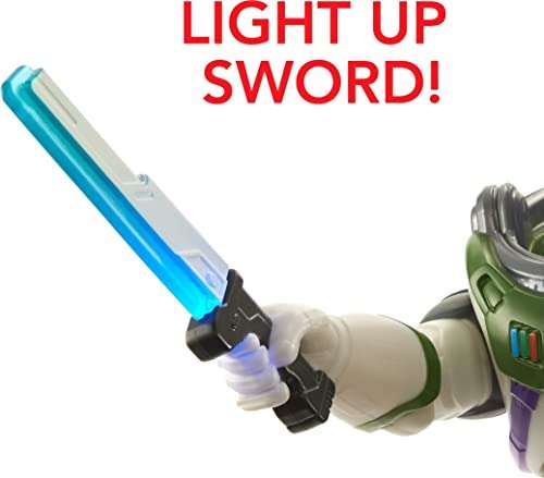 Amazon: Buzz Lightyear con Movimiento, luz y Sonido, 12 Pulgadas, espada láser