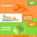 Chedraui: MartiMiércoles de Chedraui 16 y 17 Enero: Zanahoria $9.50 kg • Lechuga $9.50 pza • Aguacate $24.50 kg • Manzana Roja $29.50 kg