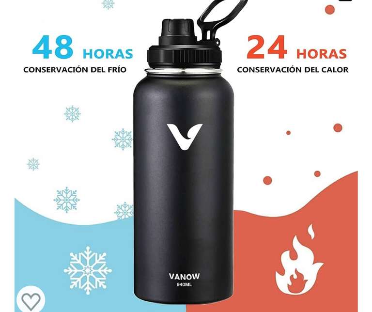 Termo Para Agua Fría/caliente Acero Inox. 1 L Varios Colores