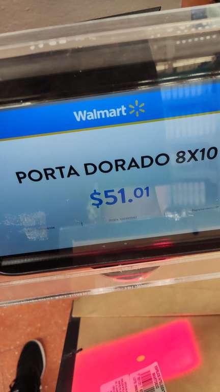 Walmart: Porta retrato dorado última liquidación