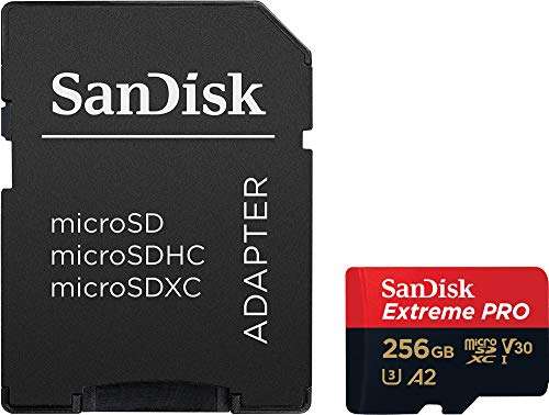 Amazon: Micro SD Sandisk Extreme PRO 256 GB V30 U3 A2