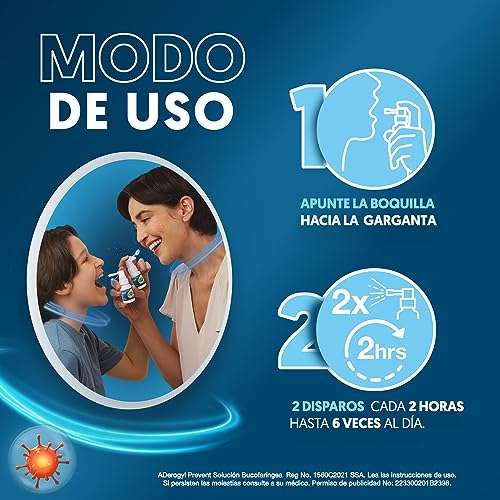 Amazon: ADEROGYL Prevent - Enfermedades respiratorias - Solución bucal - 20mL - Planea & Ahorra