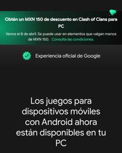 Google Play: $150 de descuento en Clash of Clans para PC