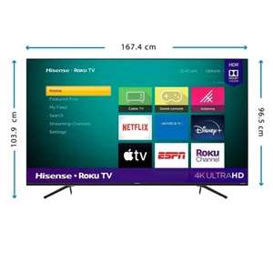 Walmart: TV Hisense 75 Pulgadas 4K Ultra HD Smart TV LED 75R6E Reacondicionada