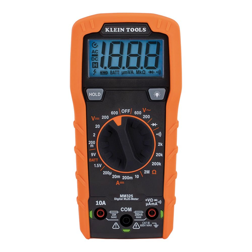 Amazon: KLEIN TOOLS MM325, Multímetro Digital, 600 V, Rango Manual , CAT III
