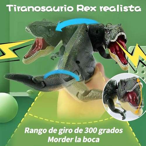 Amazon: The T-Rex,Juguete Dinosaurio,Movimientos de Cabeza y Cola,Cabezal Giratorio de 300°,Tiranosaurio Rex Realista,Trigger The T-Rex