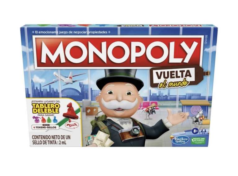 Juego de Mesa Hasbro Monopoly Vuelta al Mundo en Bodega Aurrera