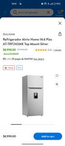 Walmart Super: Refrigerador Atvio 14.6p3