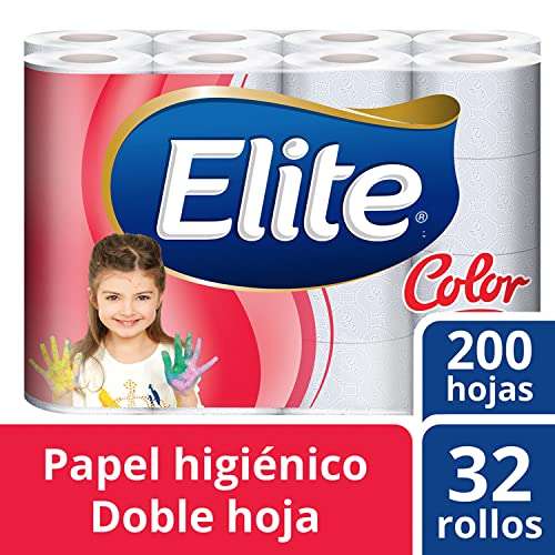 Amazon: Elite Color Papel Higiénico Doble Hoja 32 Rollos