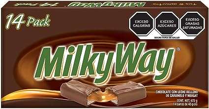 Amazon: Milky Way - Chocolate Milky Way 14 barras de 48g c/u, 672g total.