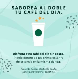Starbucks: Saborea al doble tu Café del día