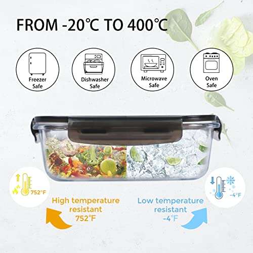 Amazon Prime: 10 recipientes de vidrio para alimentos con tapas (ventilación integrada)