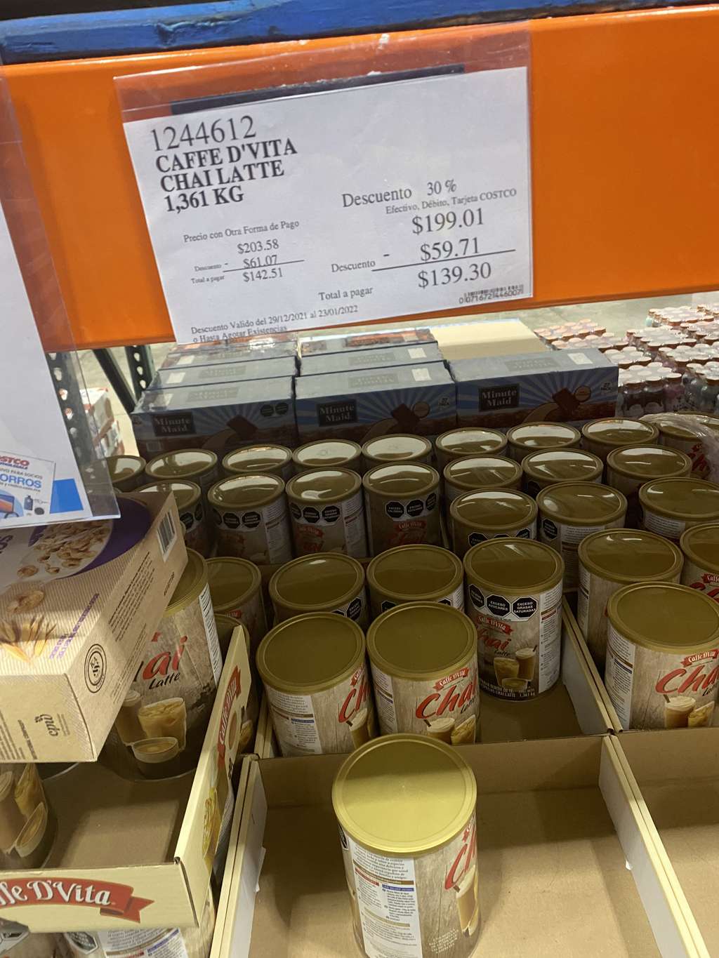 Costco Atizapan Café D'Vita Chai Latte 1.36 Kg