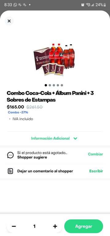 Ráppi Turbo: Combo Coca Cola + Album Panin Qatar 202i + 3 Sobres