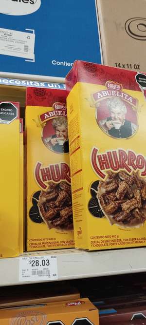 Walmart: Cereal churros abuelita, nestlé