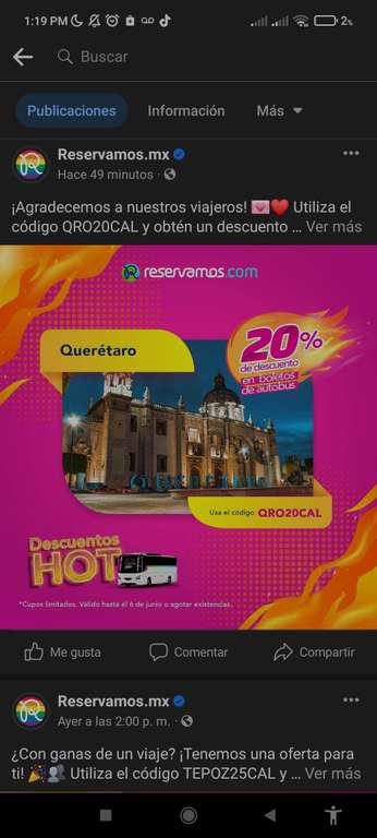 Viajes en autobús - Descuentos | Ejemplo: 25% OFF en boletos de autobús para Guadalajara