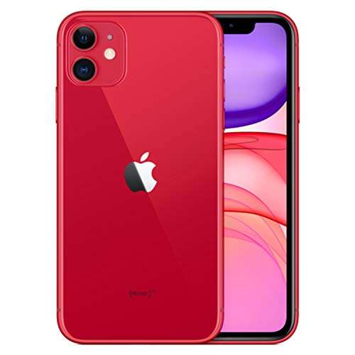 Amazon: Apple iPhone 11, 64GB, Rojo (Reacondicionado)