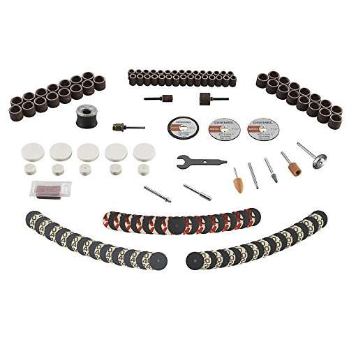 Amazon, Dremel 710-08 Kit de accesorios de todo propósito para herramienta giratoria, 160 piezas,